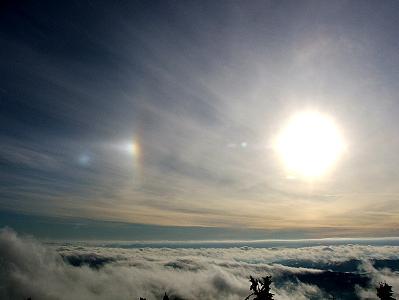 Sluneční halo z Lysé...