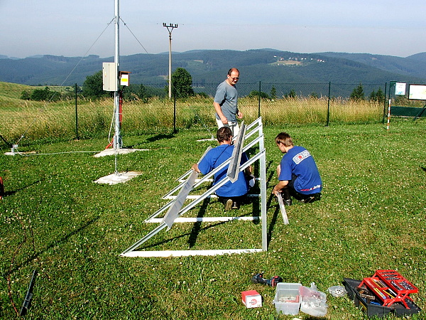 Montáž konstrukce pro panely