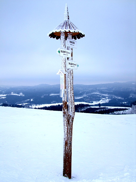 Rozcestník na Marušce
